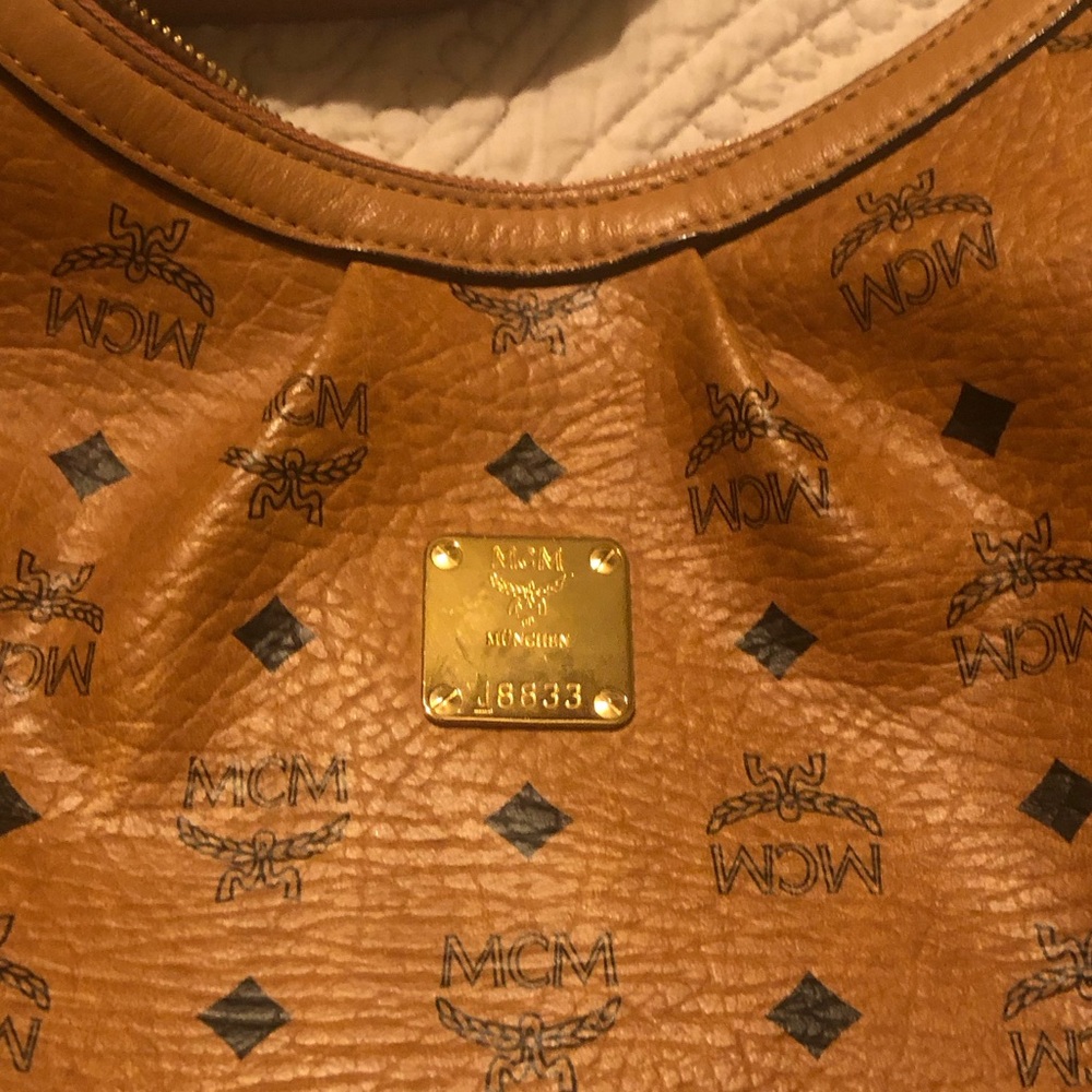 MCM Cognac Visetos Crossbody/Shoulder Bag - Picture 6 of 6